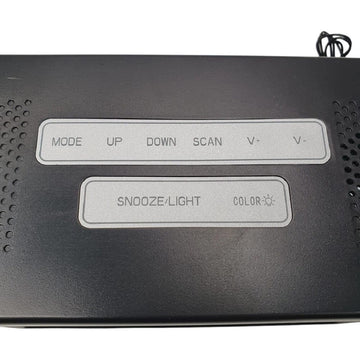 Atlasformen Battery Powered Illuminated Radio Alarm Clock with LED Screen - Imported from UK